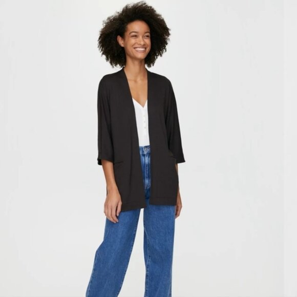 Wilfred Free Zlata Cardigan Sweater Black Classic Size XS - Picture 1 of 11